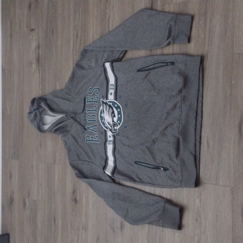 Men's Eagles Grey hoodie - Team Apparel